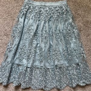 Custom made skirt from tulle, lined